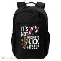 Funny Christmas Candy Cane It's Not Going To Lick Itself Backpack thumb 0