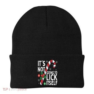Funny Christmas Candy Cane It's Not Going To Lick Itself Beanie