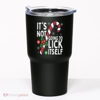 Funny Christmas Candy Cane It's Not Going To Lick Itself Tumbler thumb 0