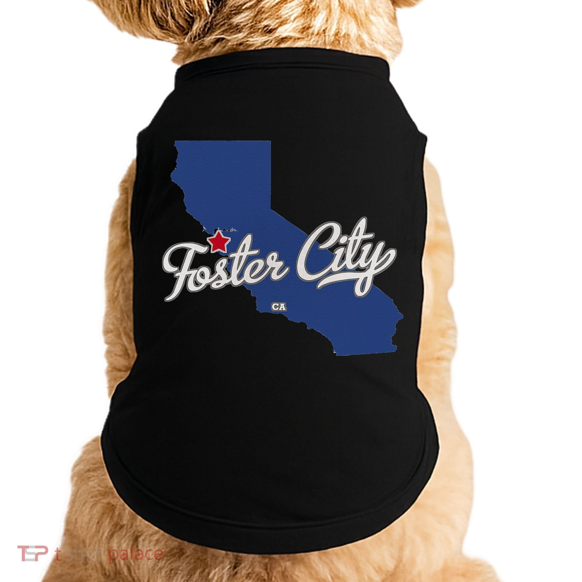 Foster City California CA Map Doggie Tank