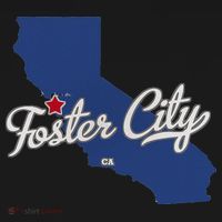 Foster City California CA Map Sweatshirt thumb 3