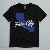 Foster City California CA Map T-Shirt thumb 5