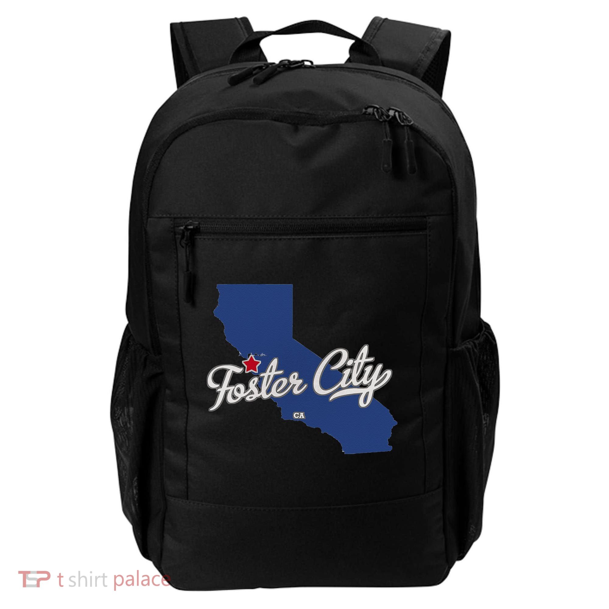 Foster City California CA Map Backpack