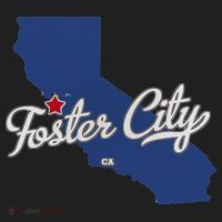Foster City California CA Map Beanie thumb 2