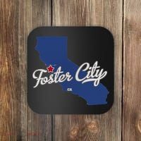 Foster City California CA Map Coaster thumb 0