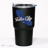 Foster City California CA Map Tumbler thumb 0