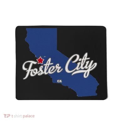 Foster City California CA Map Mousepad