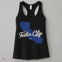 Foster City California CA Map Women's Tank Top thumb 3
