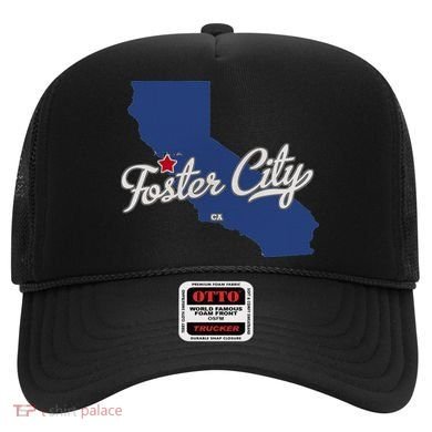 Foster City California CA Map Hat