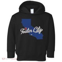 Foster City California CA Map Toddler Hoodie thumb 0