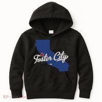 Foster City California CA Map Kids Hoodie thumb 0