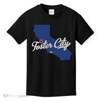 Foster City California CA Map Kids T-Shirt thumb 0