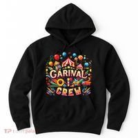 Funny Carnival Crew Circus Party Staff Costume Hoodie thumb 0