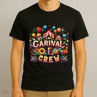 Funny Carnival Crew Circus Party Staff Costume T-Shirt thumb 3