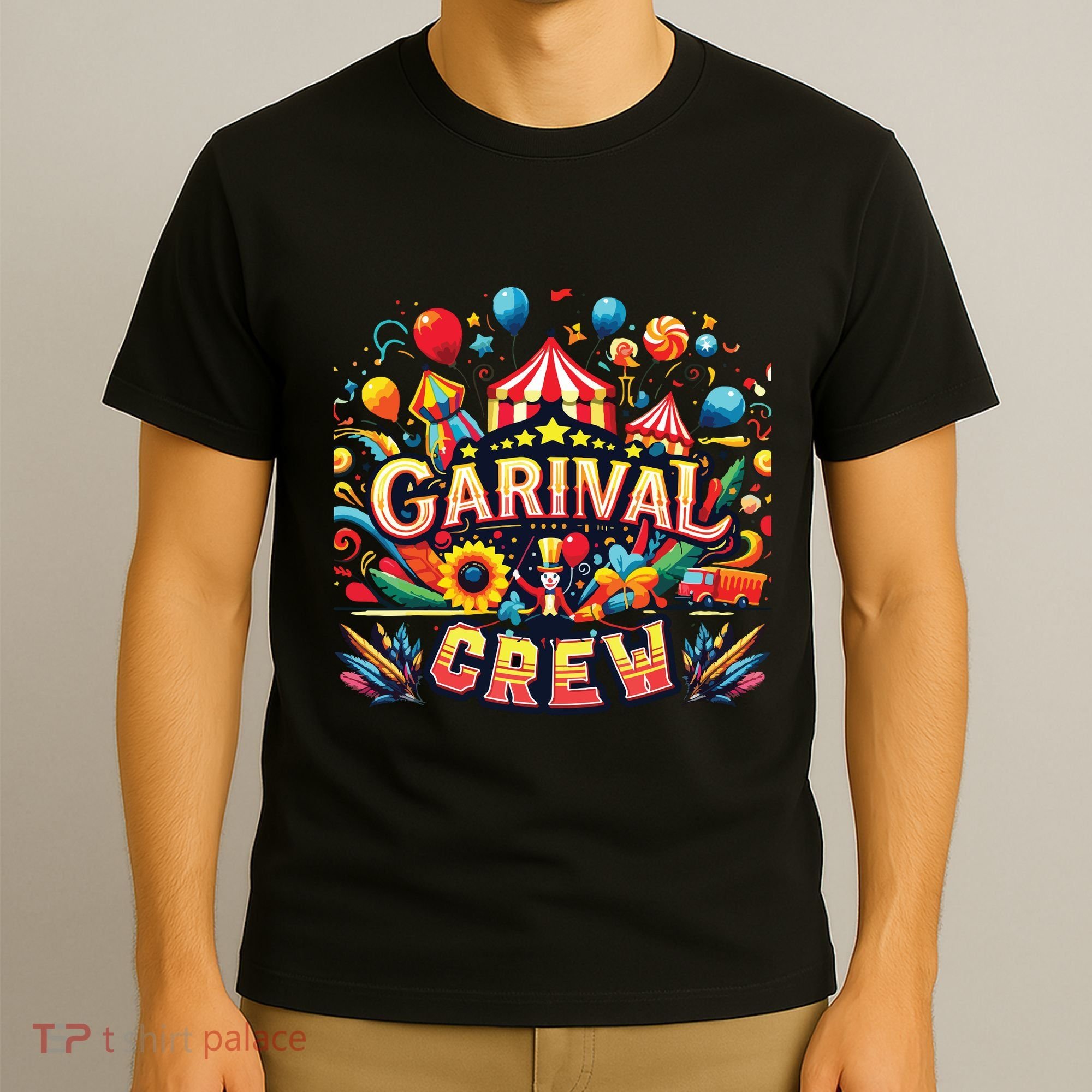 Funny Carnival Crew Circus Party Staff Costume T-Shirt