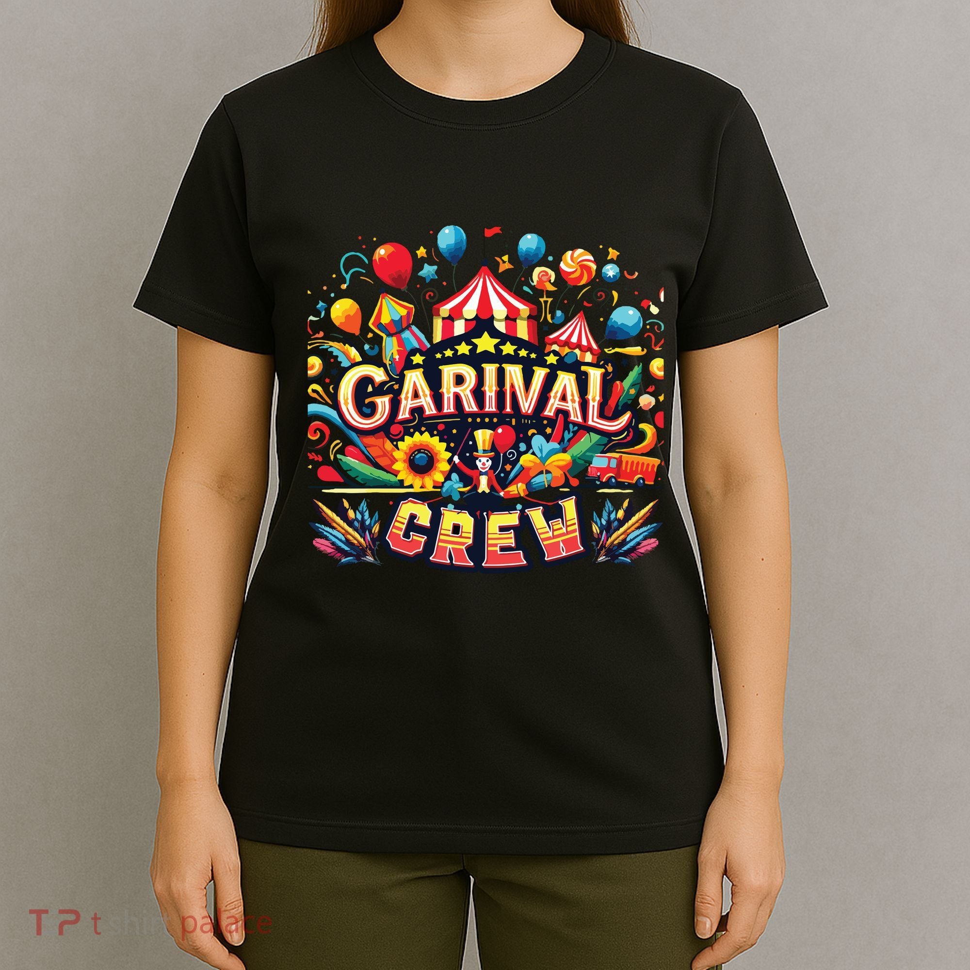 Funny Carnival Crew Circus Party Staff Costume T-Shirt