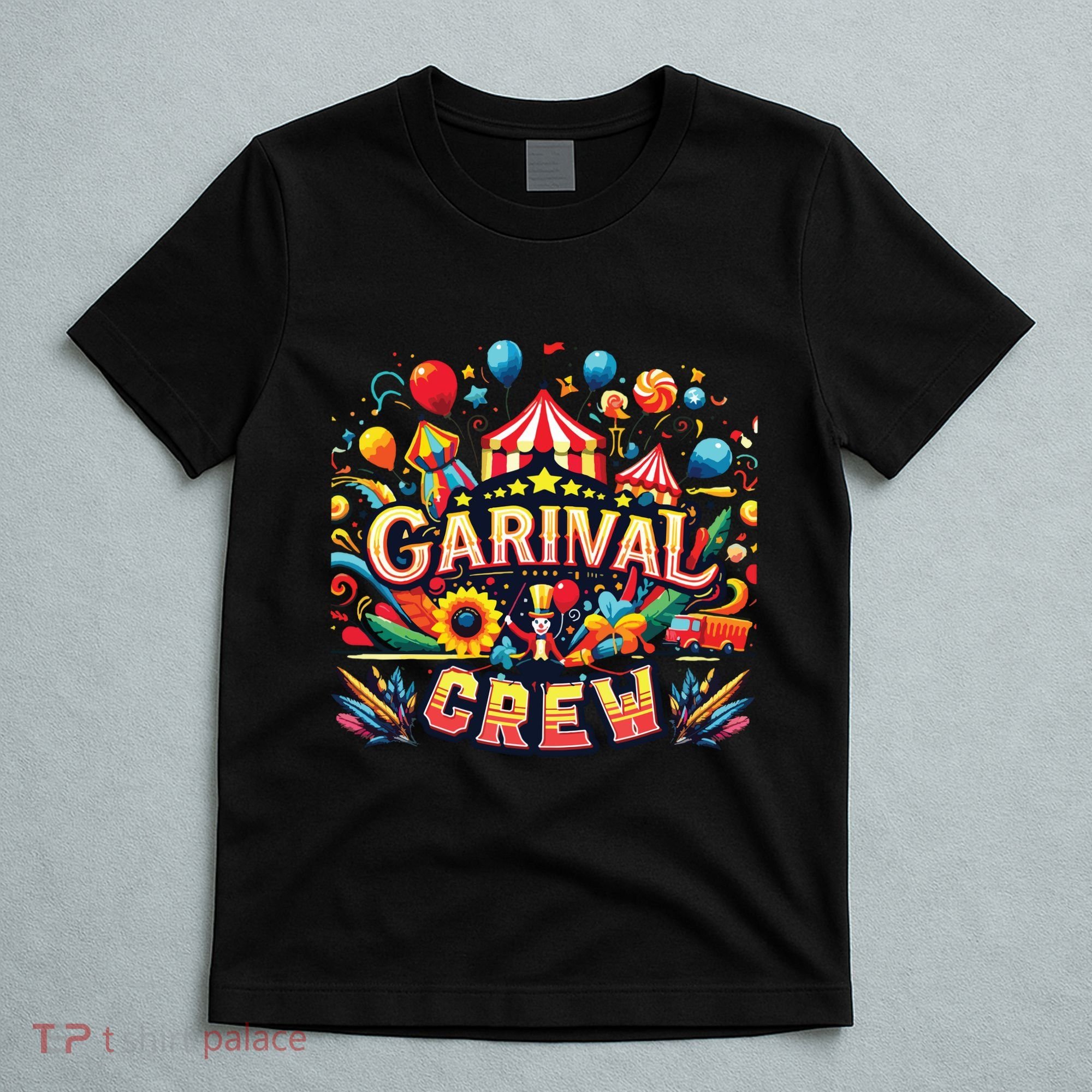 Funny Carnival Crew Circus Party Staff Costume T-Shirt