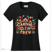 Funny Carnival Crew Circus Party Staff Costume Women's Cooling Performance Crew T-Shirt thumb 0