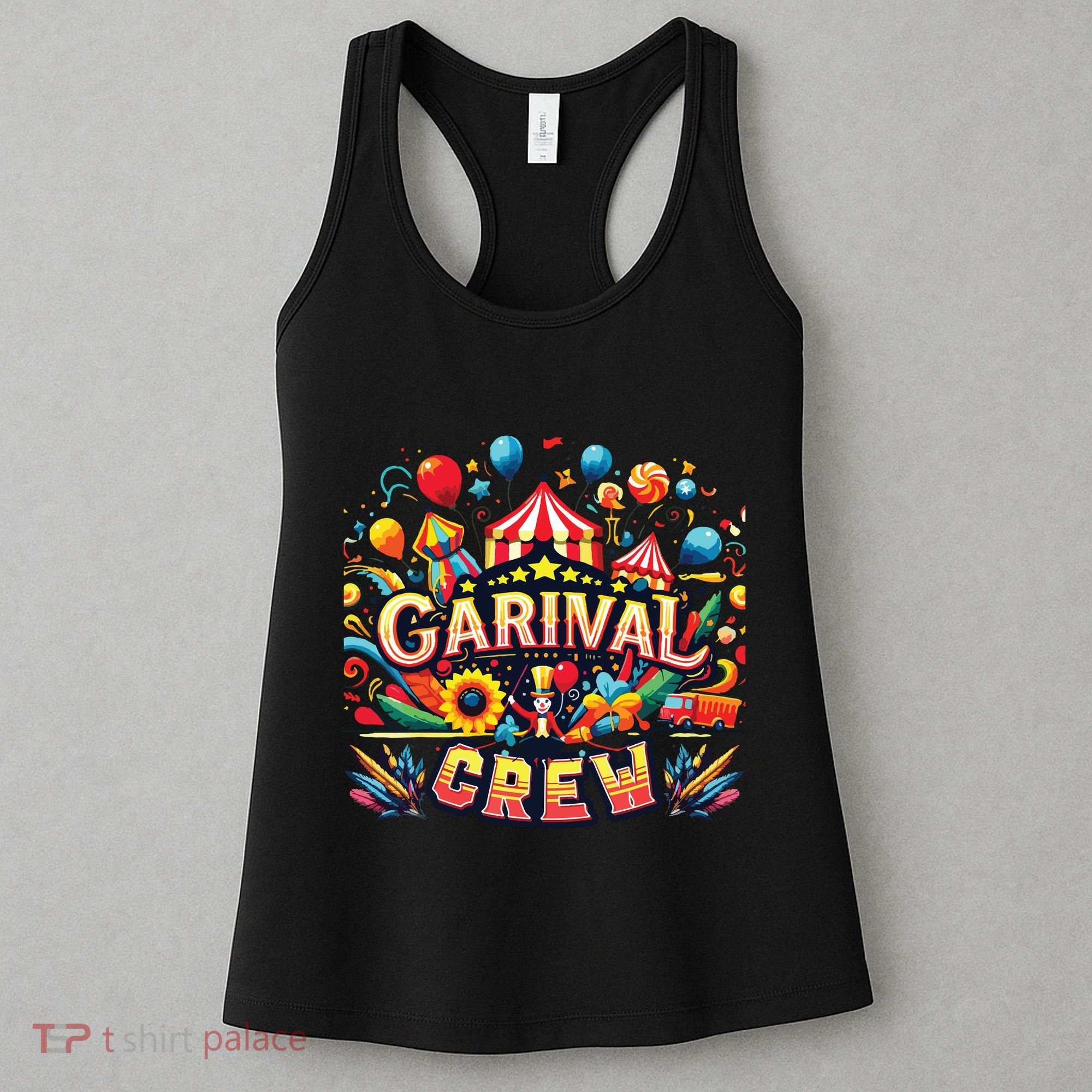 Funny Carnival Crew Circus Party Staff Costume Women's Tank Top