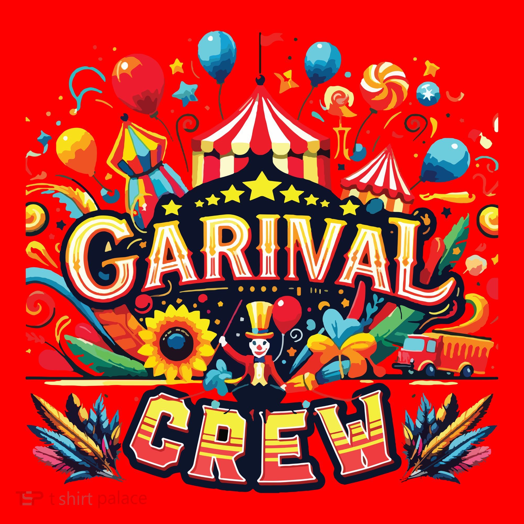 Funny Carnival Crew Circus Party Staff Costume Santa Hat