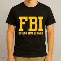 Fbi Costume Cutesy Time Is Over Dan Kash Meme T-Shirt thumb 3