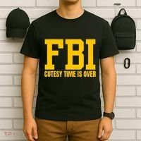 Fbi Costume Cutesy Time Is Over Dan Kash Meme T-Shirt thumb 6