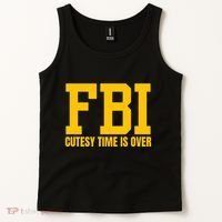 Fbi Costume Cutesy Time Is Over Dan Kash Meme Tank Top thumb 2