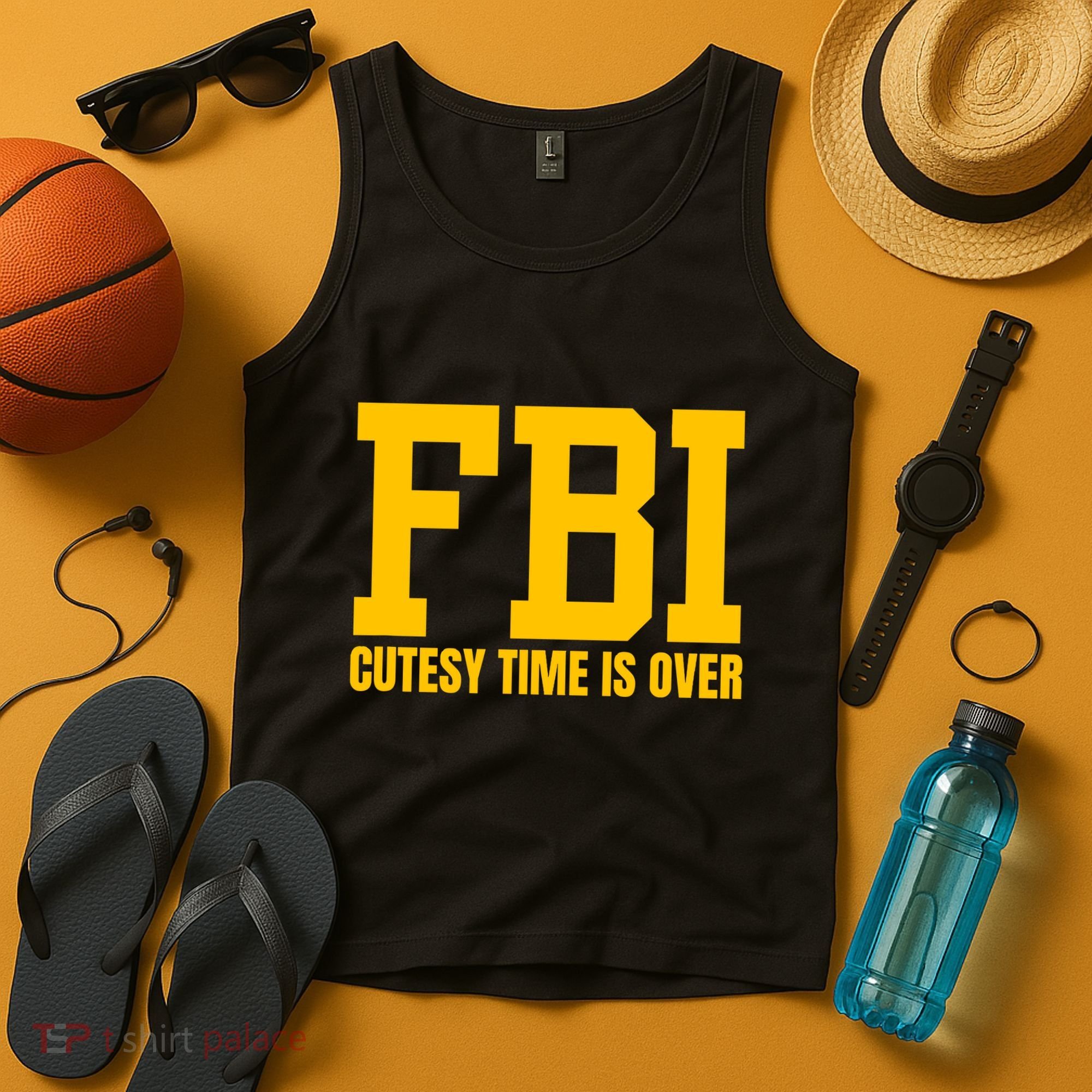 Fbi Costume Cutesy Time Is Over Dan Kash Meme Tank Top