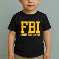 Fbi Costume Cutesy Time Is Over Dan Kash Meme Toddler T-Shirt thumb 2