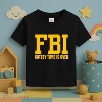 Fbi Costume Cutesy Time Is Over Dan Kash Meme Toddler T-Shirt thumb 3