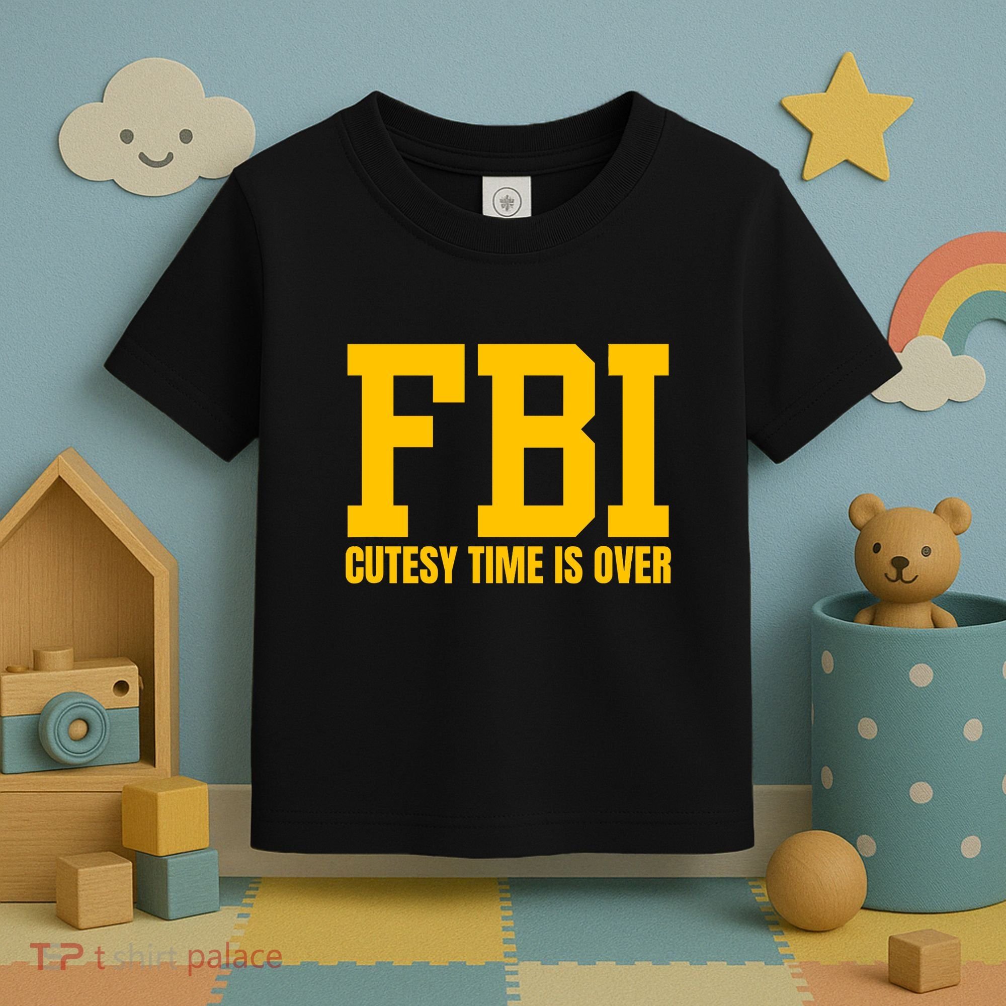Fbi Costume Cutesy Time Is Over Dan Kash Meme Toddler T-Shirt