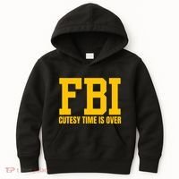 Fbi Costume Cutesy Time Is Over Dan Kash Meme Kids Hoodie thumb 0