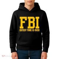 Fbi Costume Cutesy Time Is Over Dan Kash Meme Kids Hoodie thumb 4