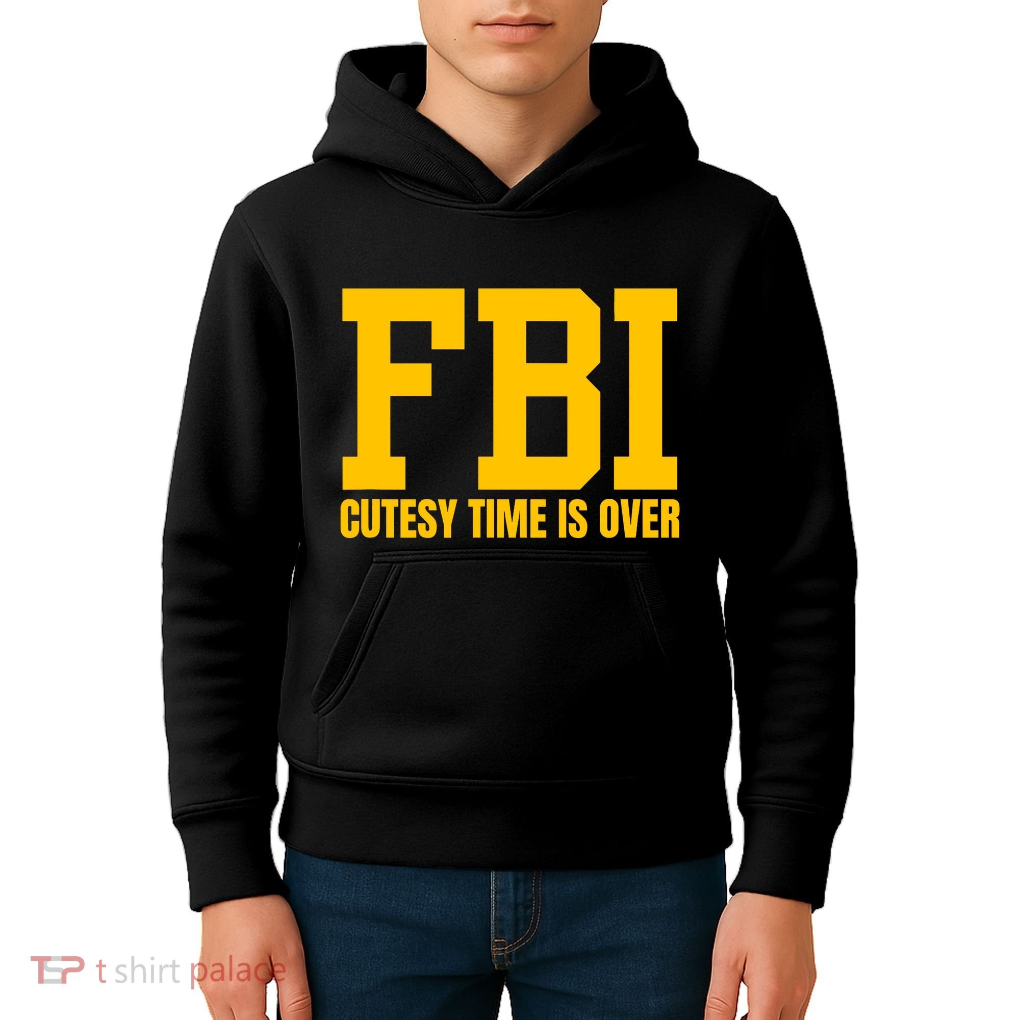 Fbi Costume Cutesy Time Is Over Dan Kash Meme Kids Hoodie