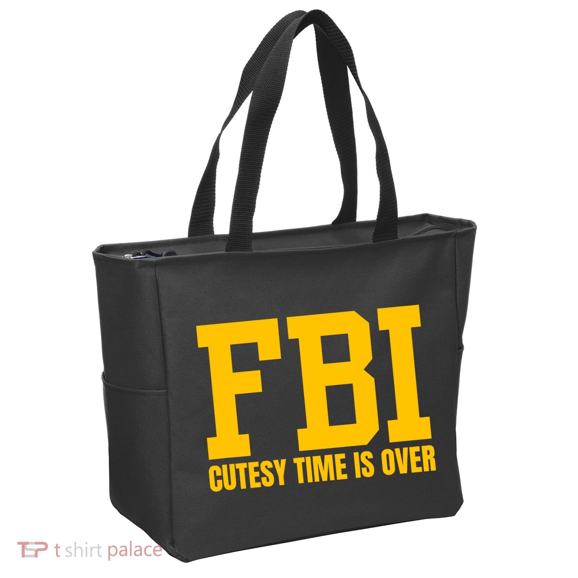 Fbi Costume Cutesy Time Is Over Dan Kash Meme Tote Bag