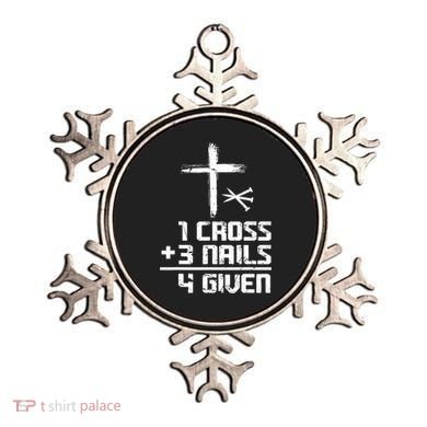 Funny Christian Cross Faith 1 Cross 3 Nails 4 Given Ornament