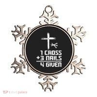 Funny Christian Cross Faith 1 Cross 3 Nails 4 Given Ornament thumb 0