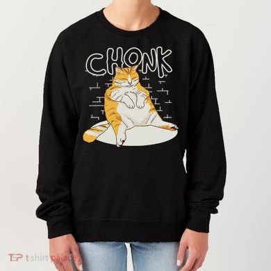 Fat Cat Chonk Scale Chonky Meme Chonker Cat Women's Sweatshirt