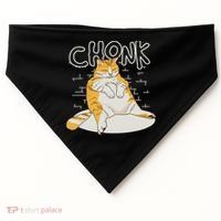 Fat Cat Chonk Scale Chonky Meme Chonker Cat USA-Made Doggie Bandana thumb 0