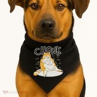 Fat Cat Chonk Scale Chonky Meme Chonker Cat USA-Made Doggie Bandana thumb 1