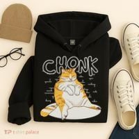 Fat Cat Chonk Scale Chonky Meme Chonker Cat Hoodie thumb 4