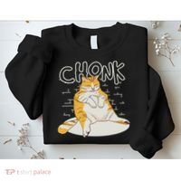 Fat Cat Chonk Scale Chonky Meme Chonker Cat Sweatshirt thumb 2