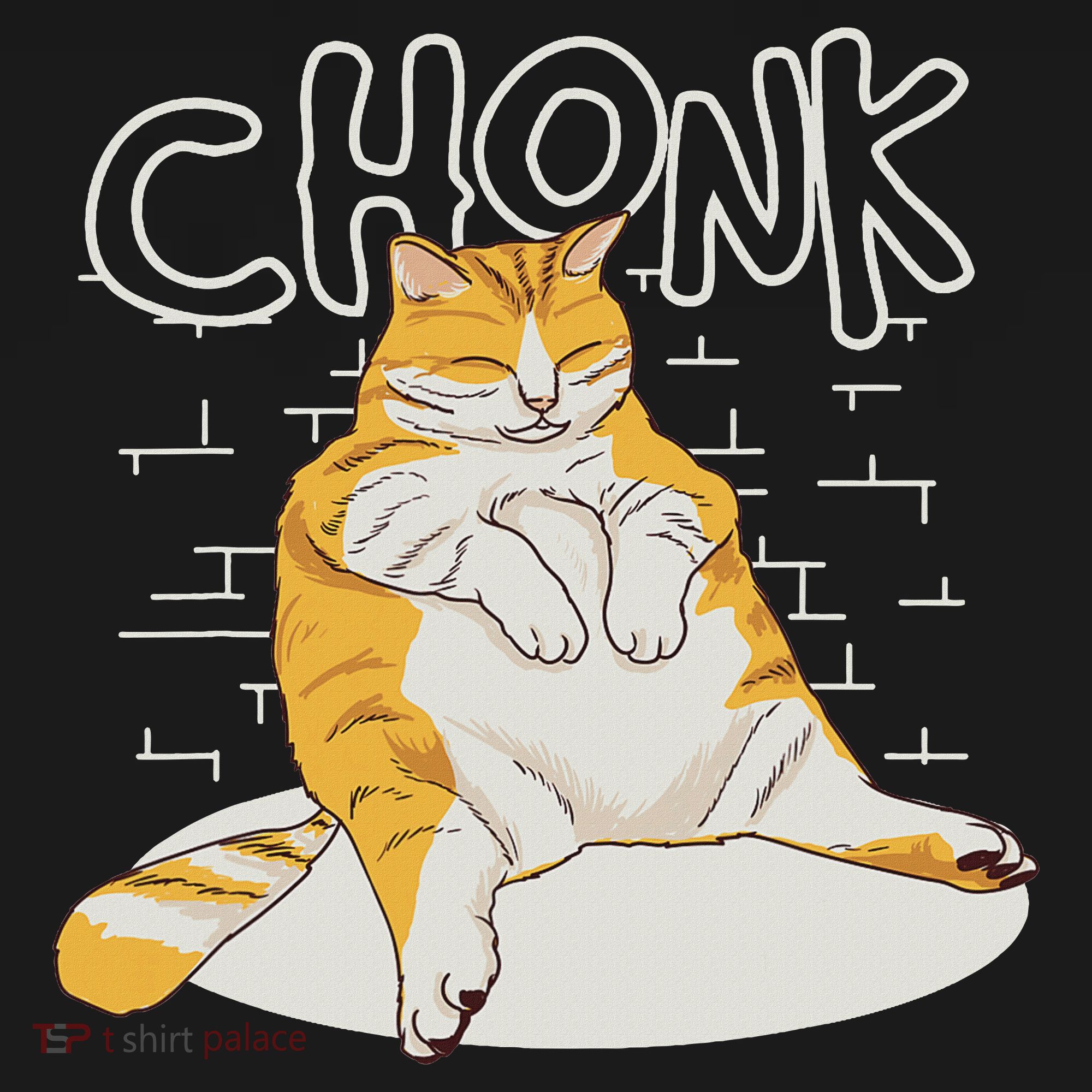 Fat Cat Chonk Scale Chonky Meme Chonker Cat Button