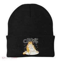 Fat Cat Chonk Scale Chonky Meme Chonker Cat Beanie thumb 0