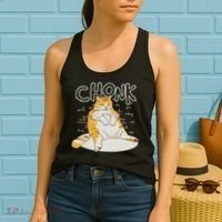 Fat Cat Chonk Scale Chonky Meme Chonker Cat Women's Tank Top thumb 2