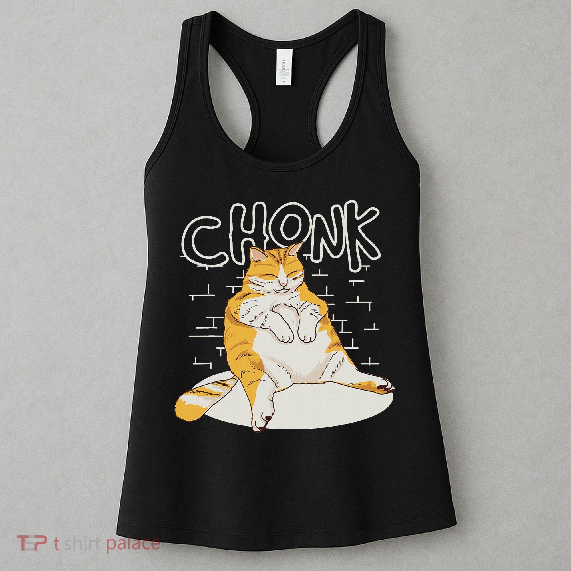 Fat Cat Chonk Scale Chonky Meme Chonker Cat Women's Tank Top