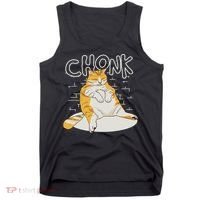 Fat Cat Chonk Scale Chonky Meme Chonker Cat Tank Top thumb 0