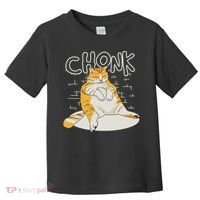Fat Cat Chonk Scale Chonky Meme Chonker Cat Toddler T-Shirt thumb 0