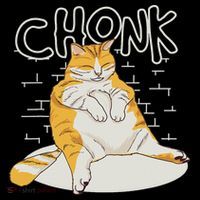 Fat Cat Chonk Scale Chonky Meme Chonker Cat Toddler T-Shirt thumb 4