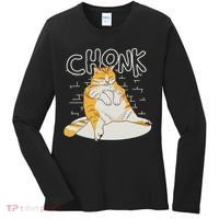 Fat Cat Chonk Scale Chonky Meme Chonker Cat Women's Long Sleeve Shirt thumb 0
